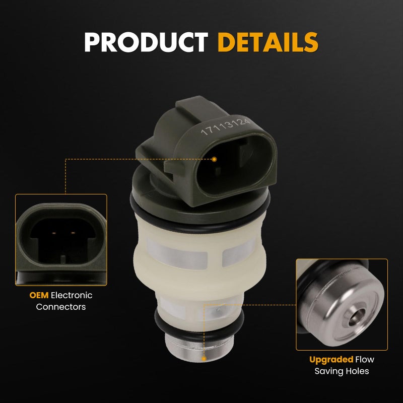 ROADFAR Fuel Injectors Part,ROADFAR 5 Holes Engine Fuel Injector Kit Fit for Chevy for S10 Cavalier Beretta Corsica LLV, for Buick Century for Oldsmobile Cutlass Ciera,Isuzu Hombre FJ10044,4Pcs - Image 5